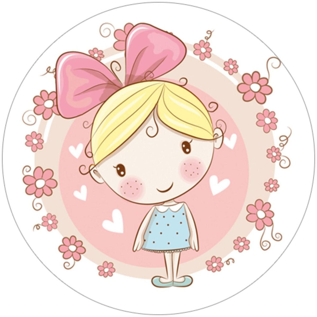 Сахарная печать девушка