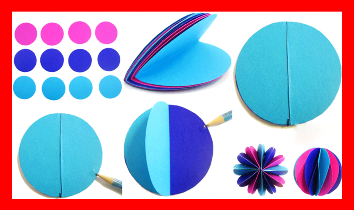 Объемные шары из бумаги