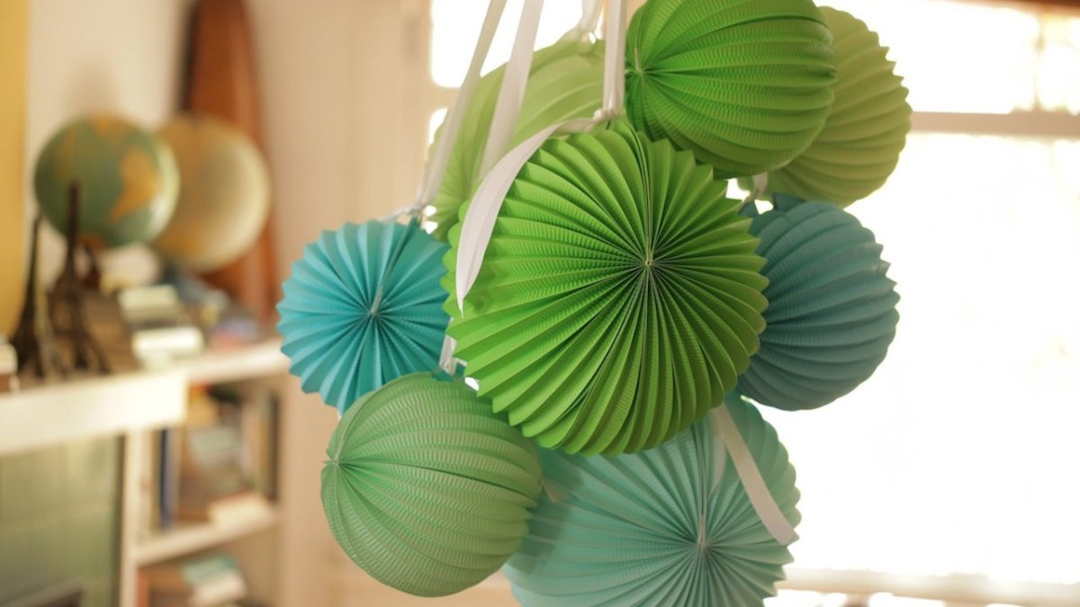 Бумажные шары для декора