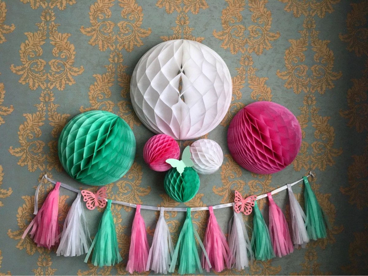 Шары из гофрированной бумаги