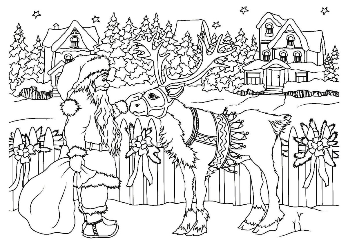 Рисование елочной ветки с игрушкой