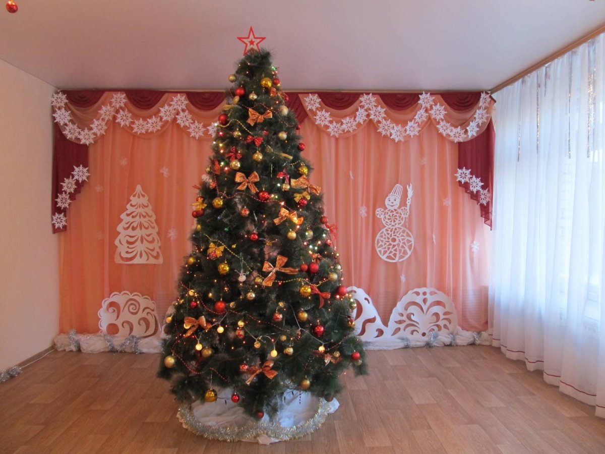 Украшение на новый год в детском саду