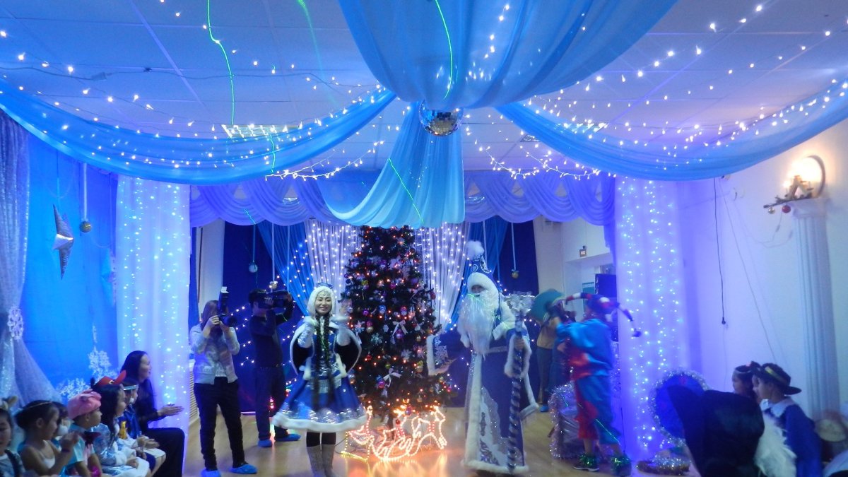 Фотозона к новому году в детском саду