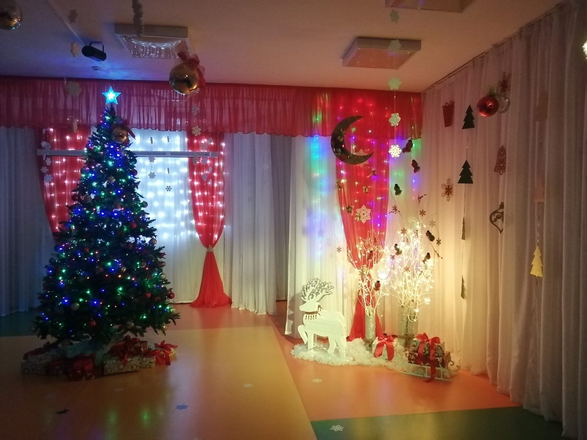 Украшение детского сада к новому году