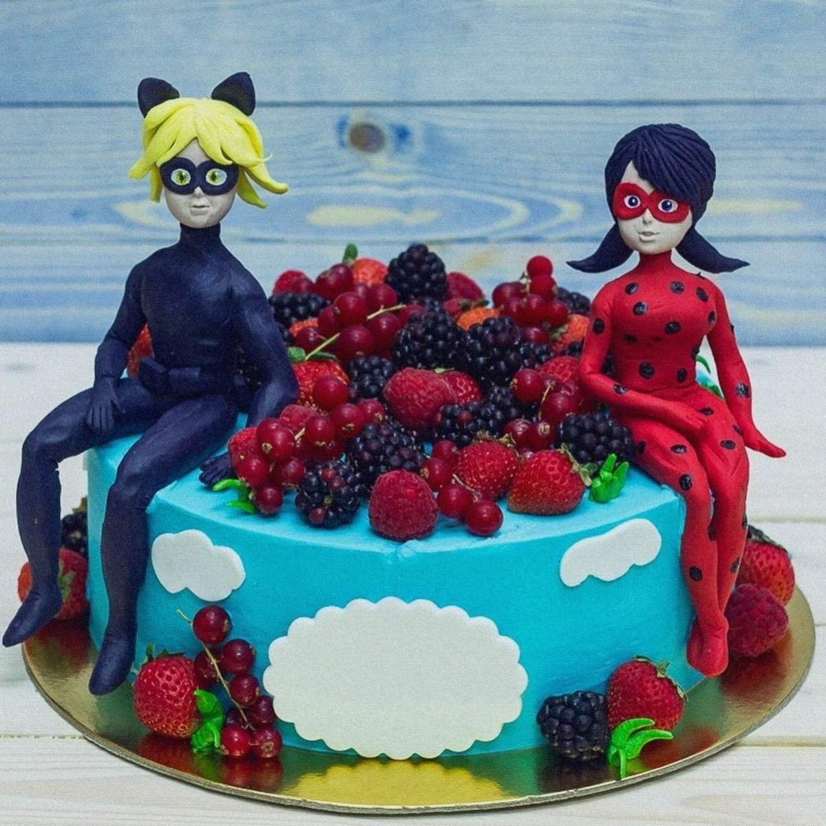 Торт леди баг и СУПЕРКОТ