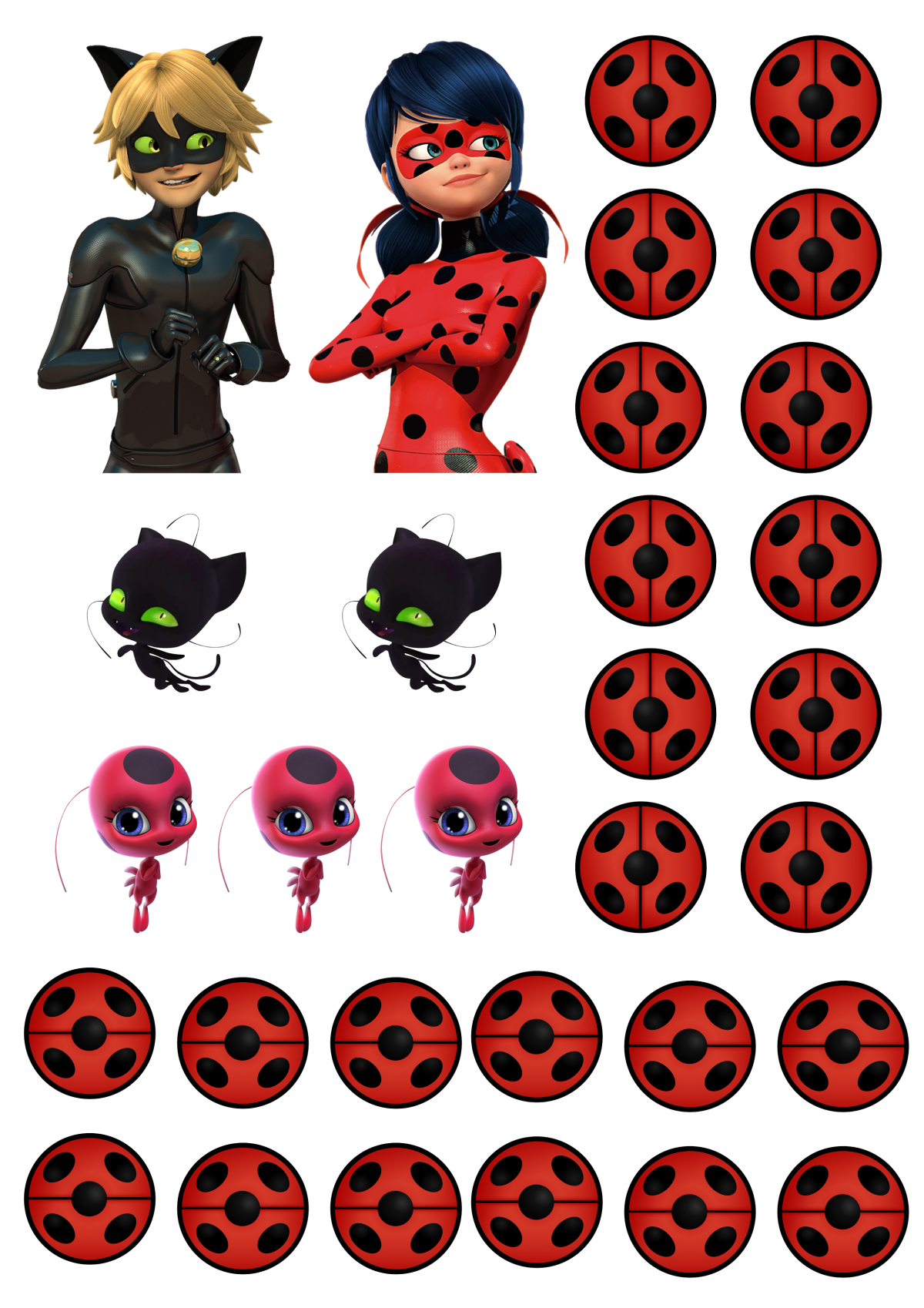 Торт леди баг с фотопечатью