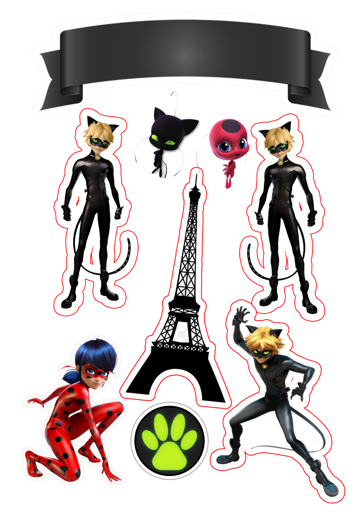 Леди баг и супер кот сахарная печать