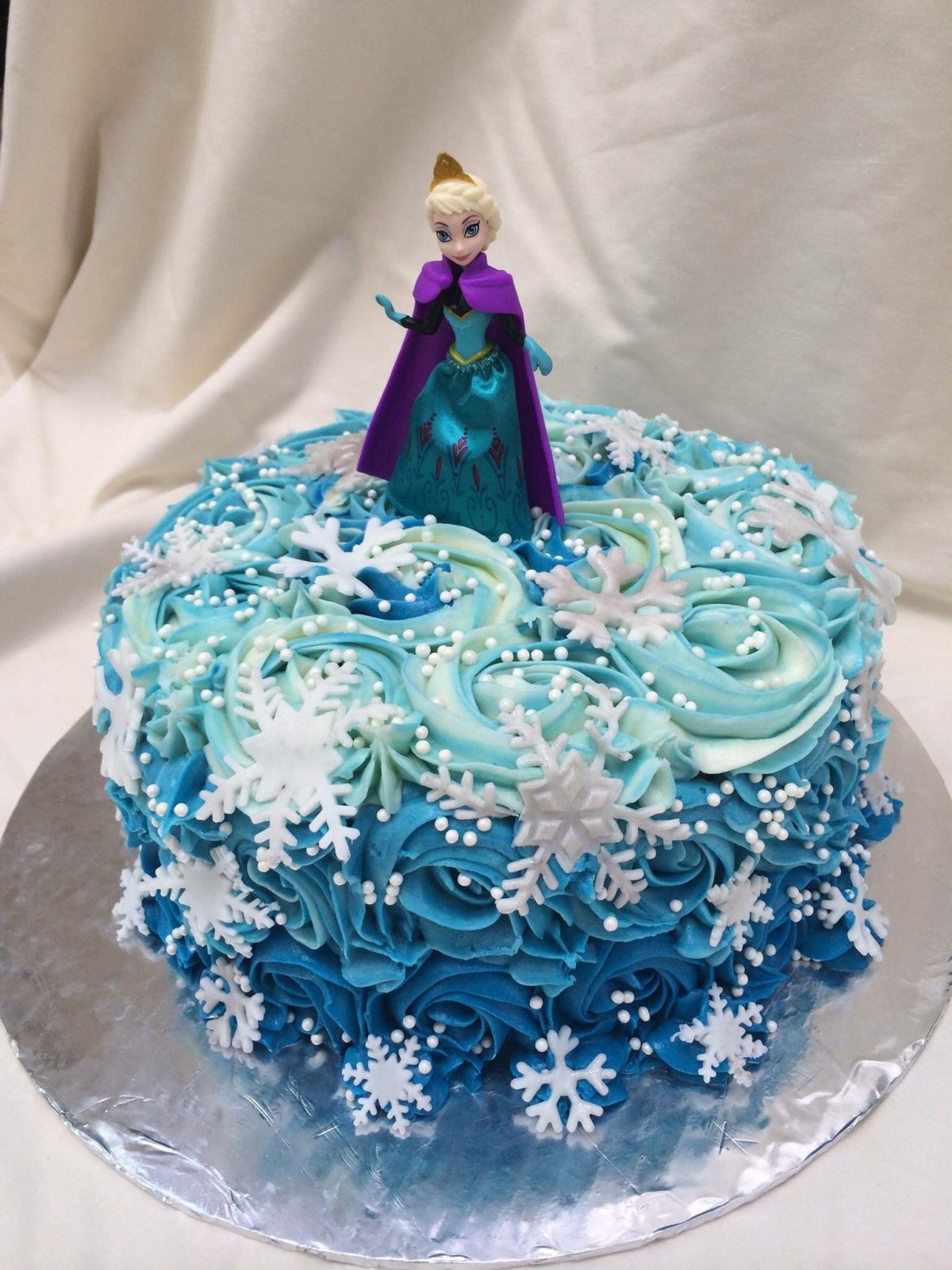 Торт платье Эльзы
