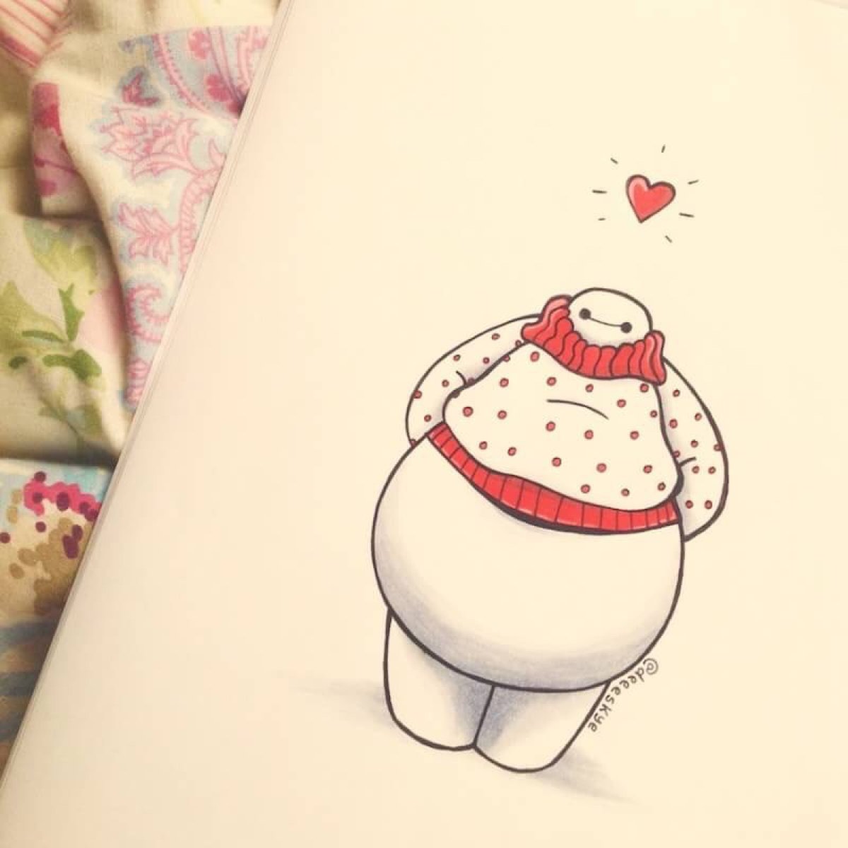 Снеговик рисунок