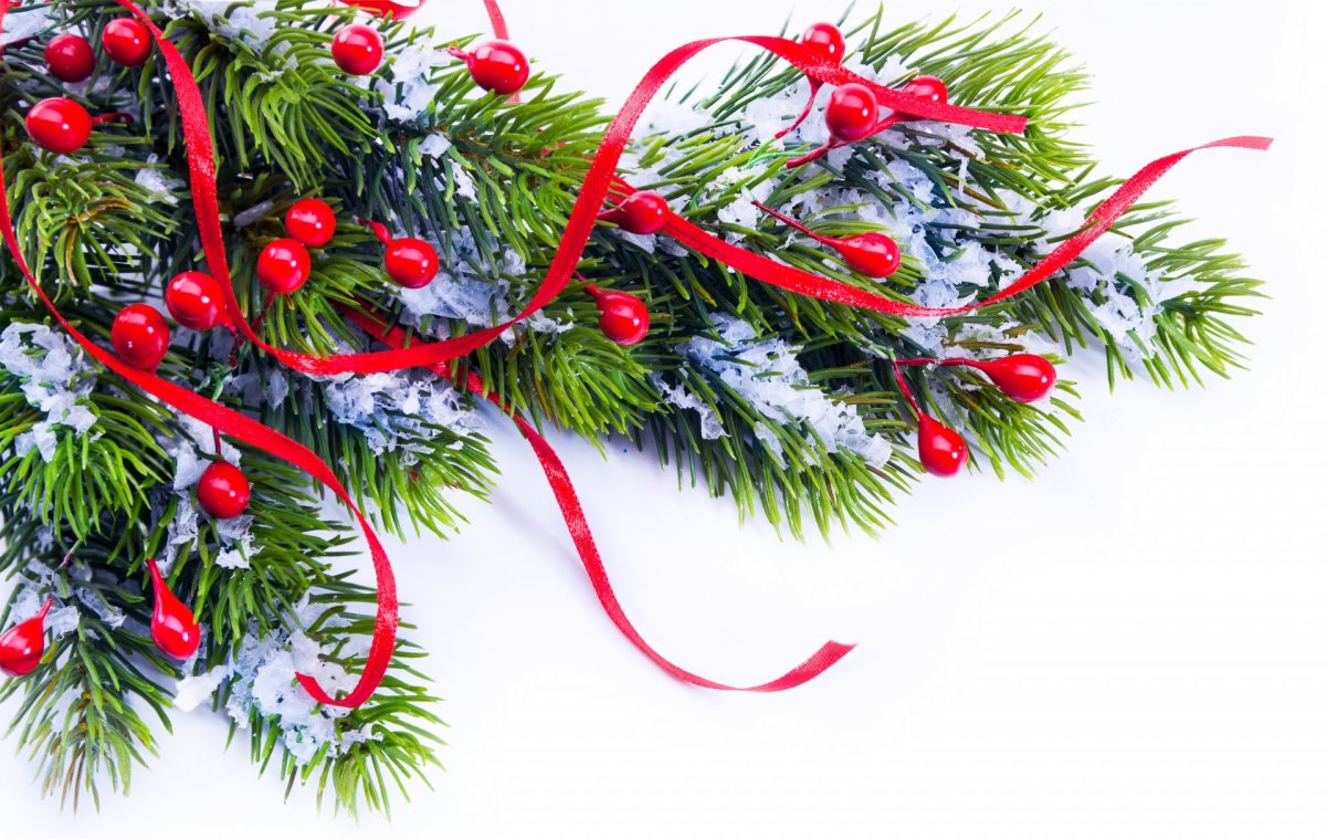 Веточка Еловая Новогодняя