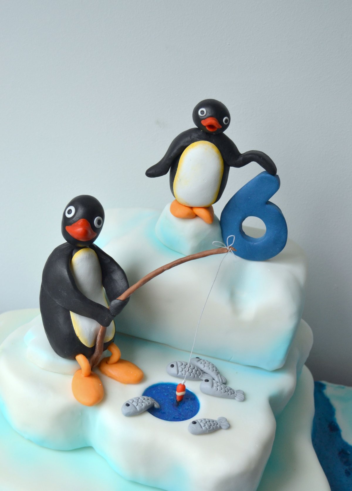 Торт с пингвинами