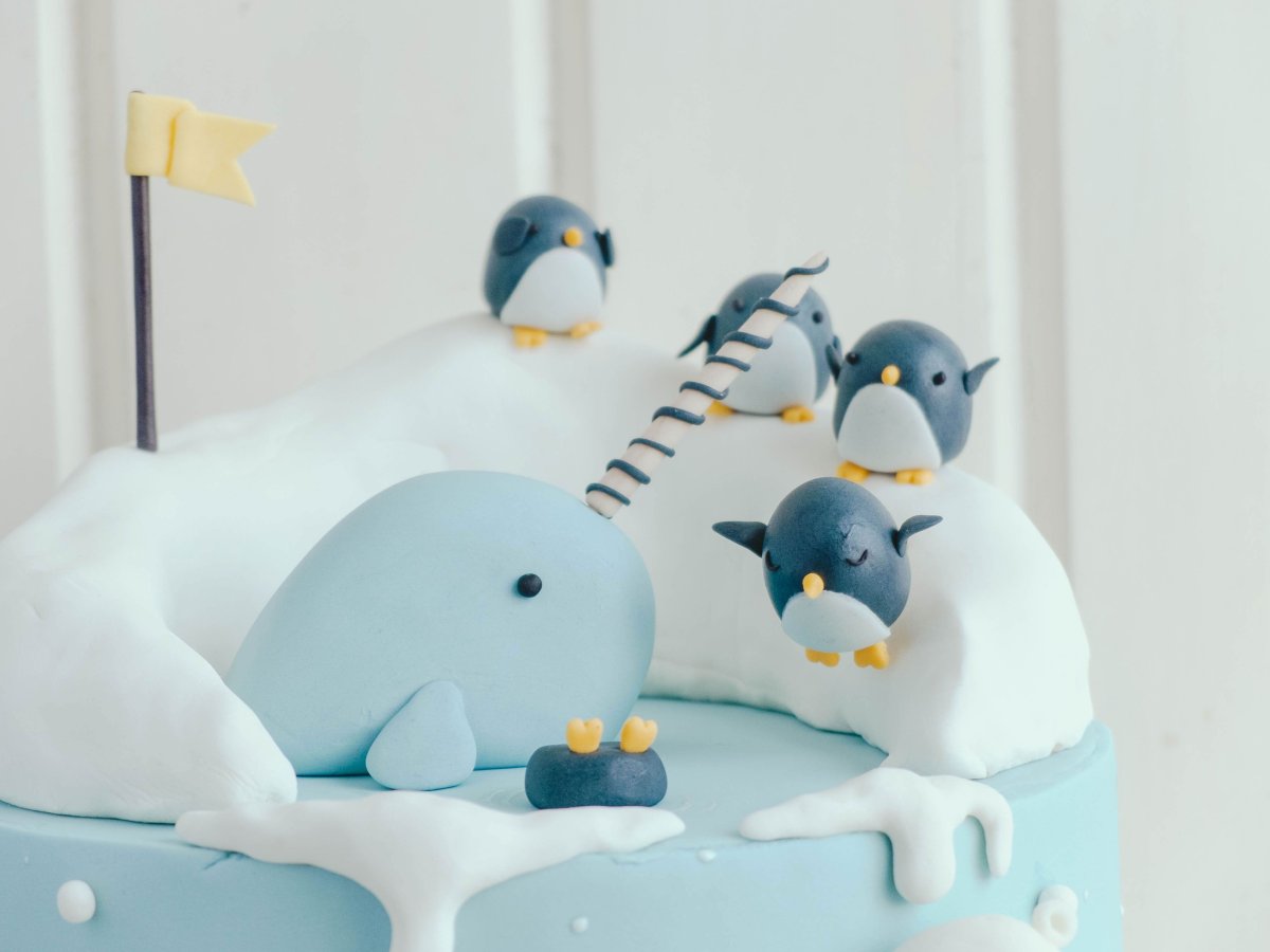 Бенто тортик с пингвином