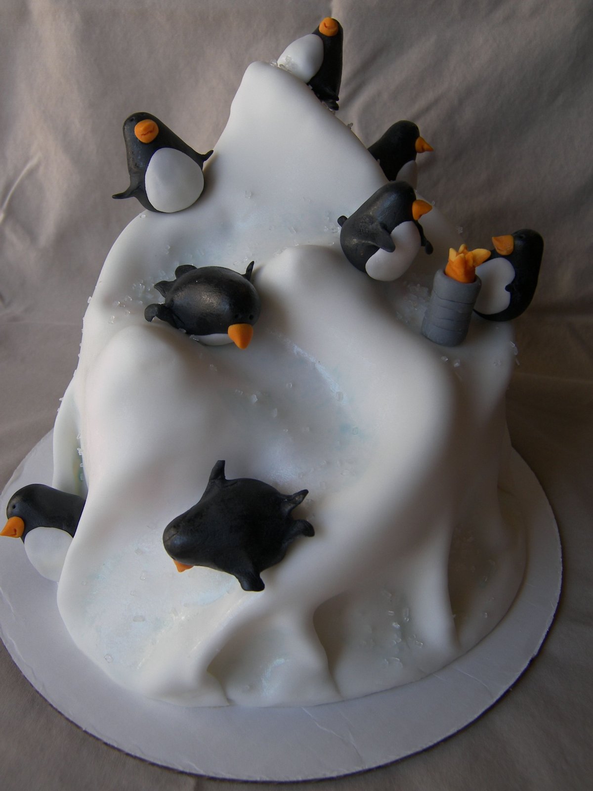 Бутерброды в виде пингвина