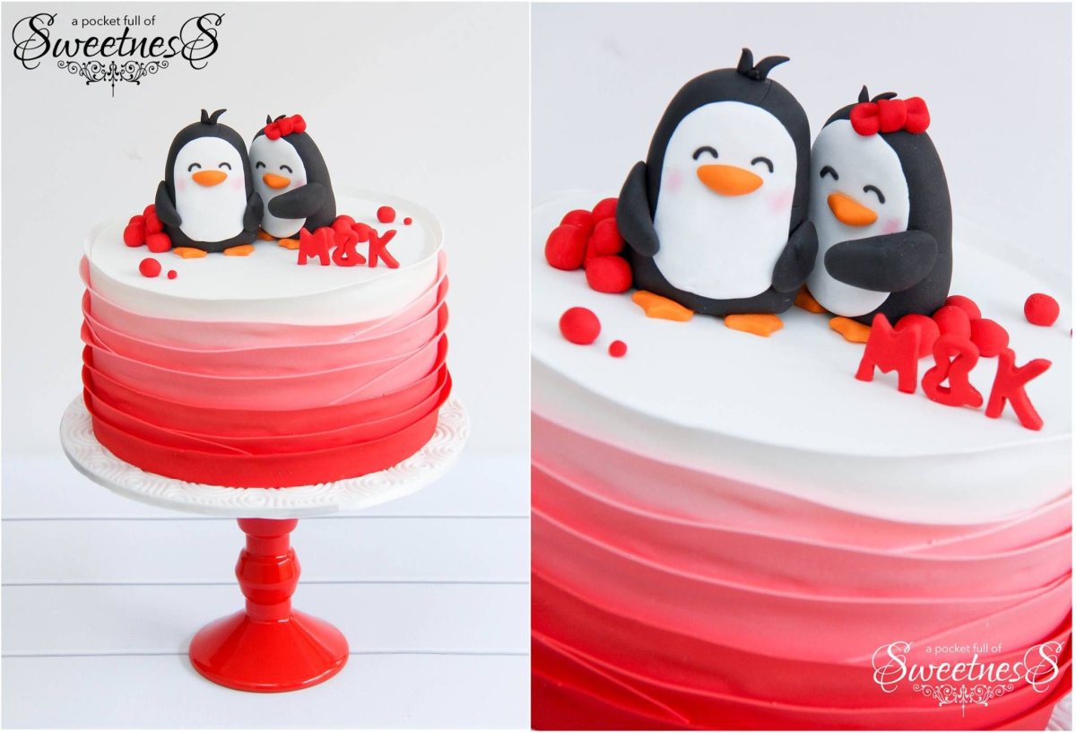 Торт с пингвинами