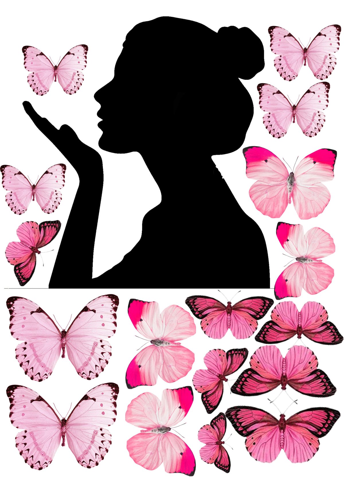 Розовые бабочки