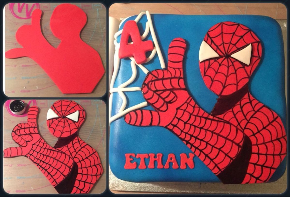 Самые красивые торты с человеком пауком