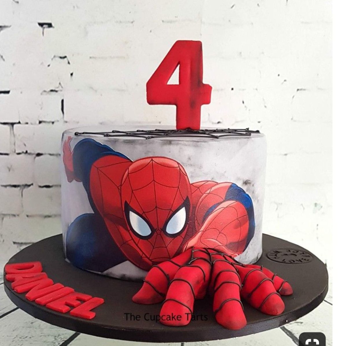 Торт с человеком пауком для мальчика 4