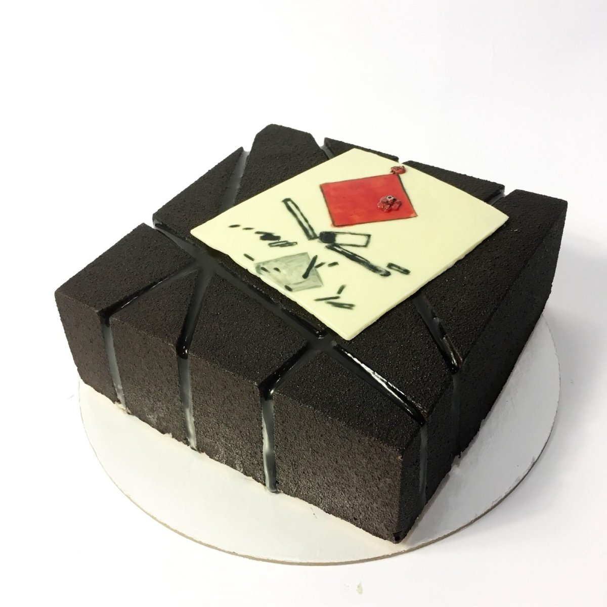 Украшение прямоугольного торта