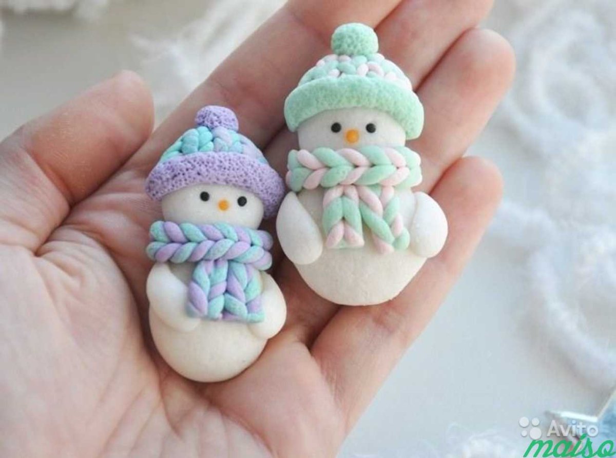 Елочные игрушки из полимерной глины
