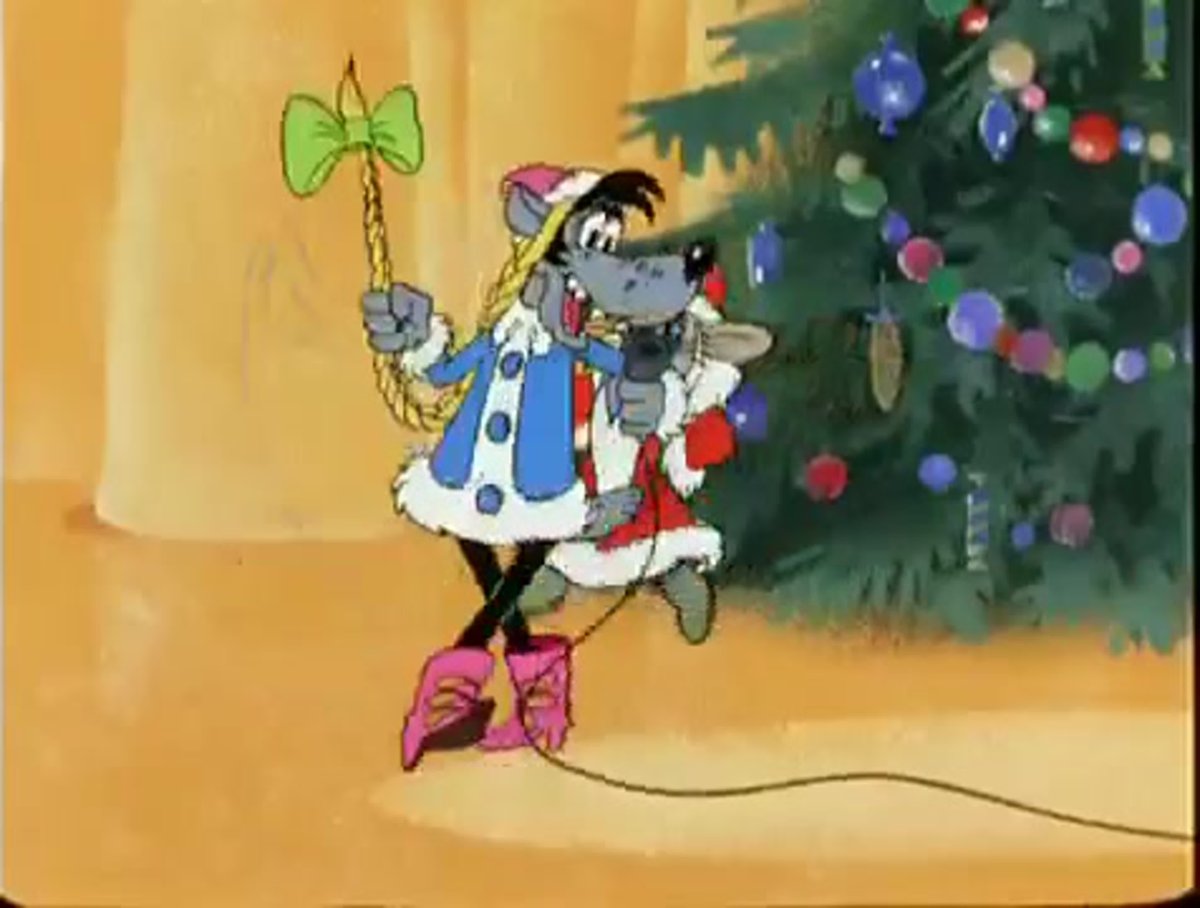 Ну погоди волк Снегурочка