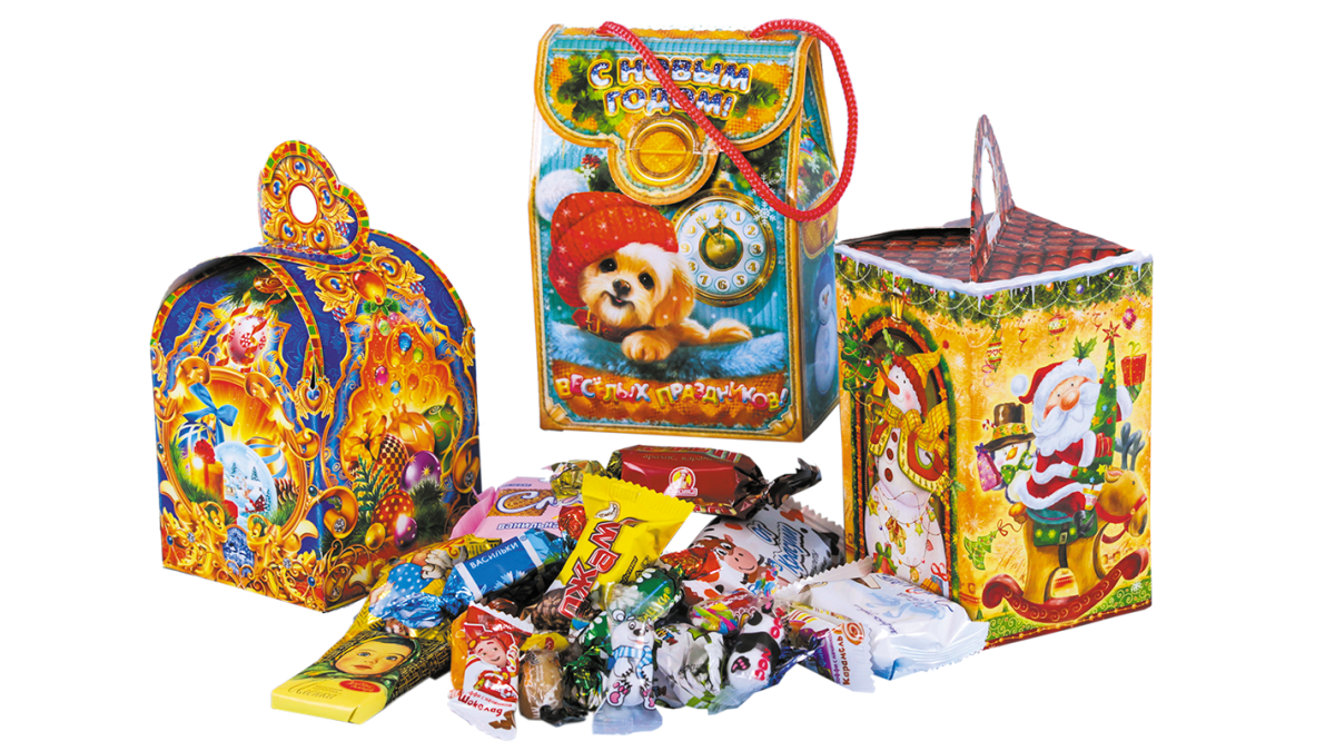Сладкий новогодний подарок Киндер