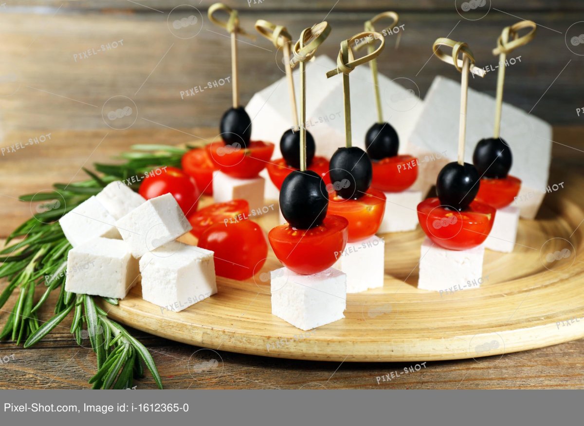 Канапе Фета помидоры черри