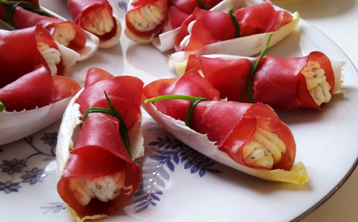 Красивые бутерброды с ветчиной