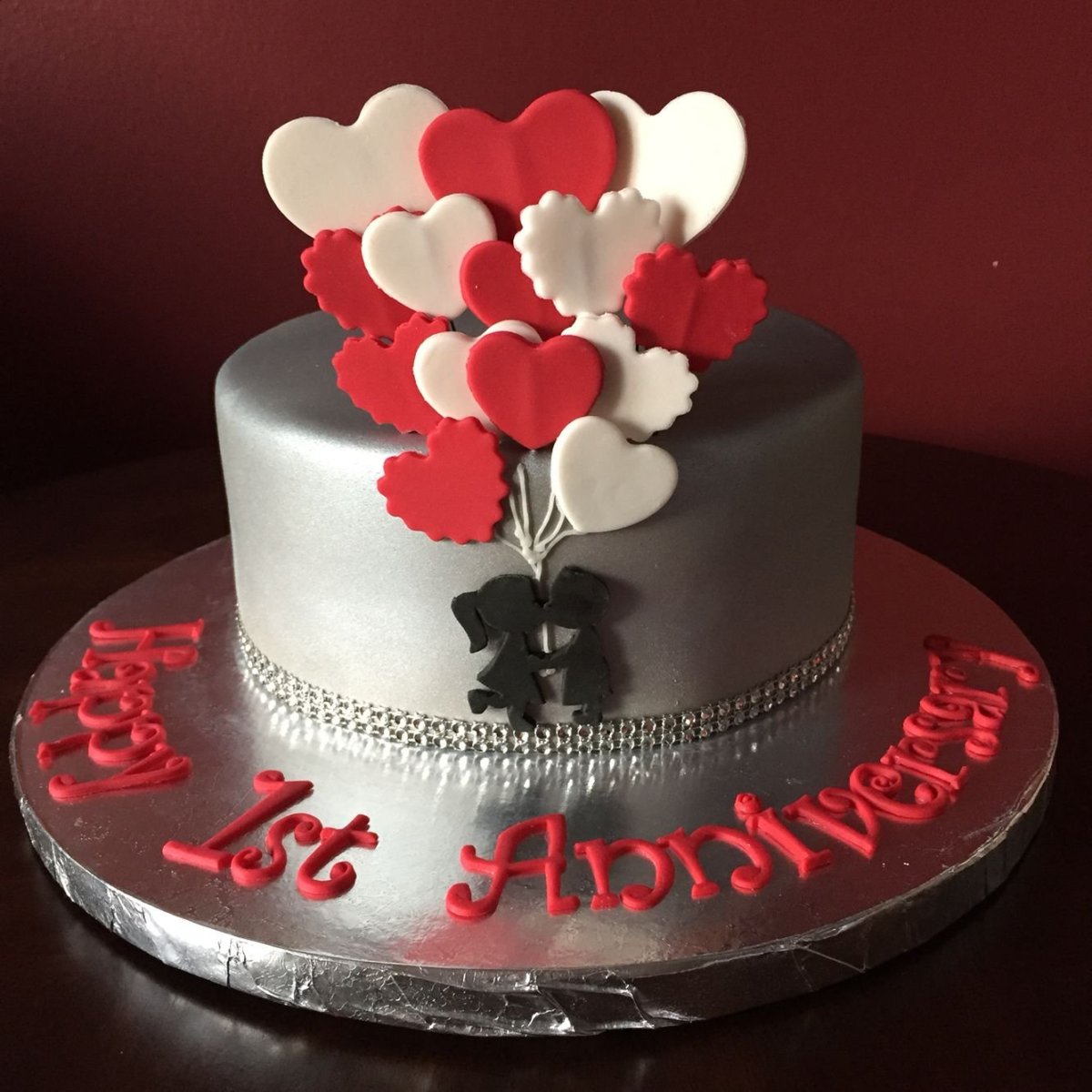 Свадебный торт одноярусный