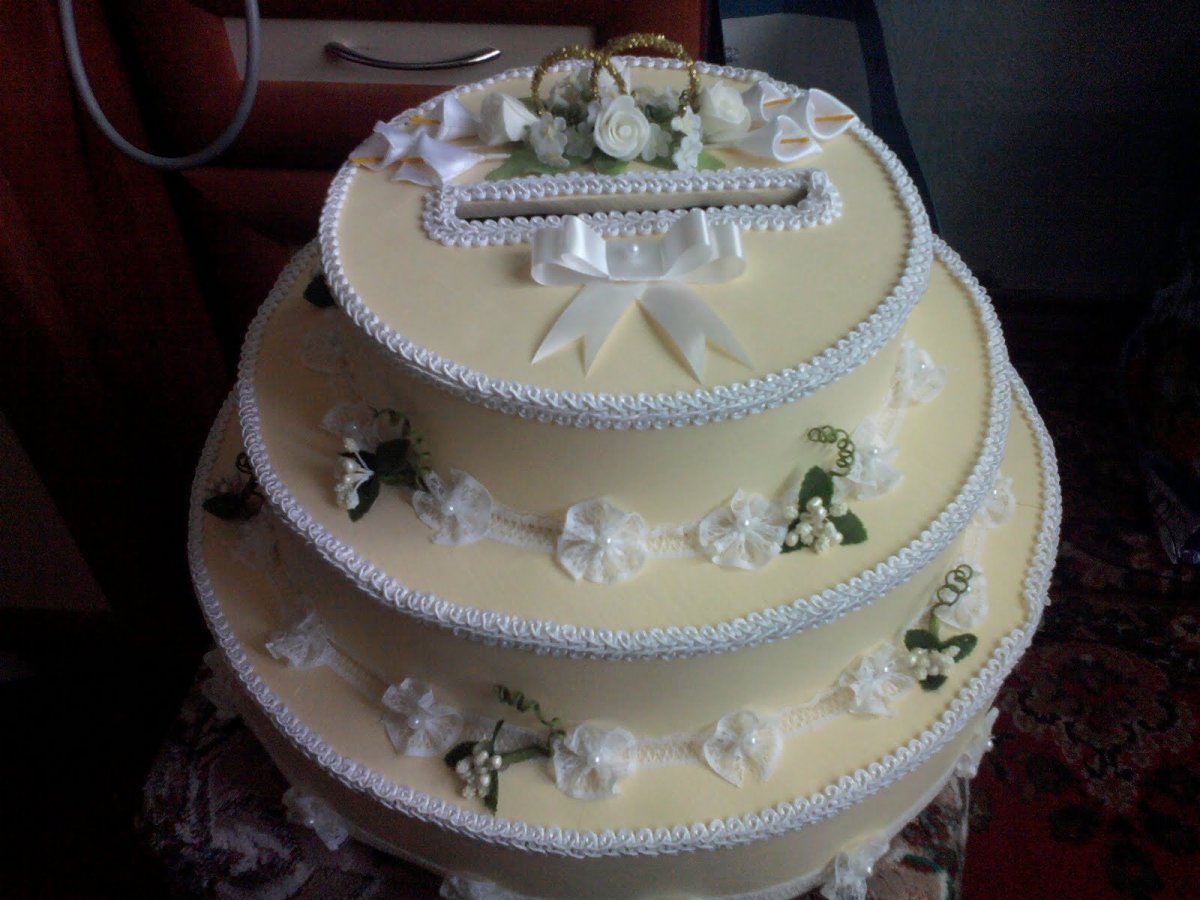 Подарок на свадьбу в виде торта