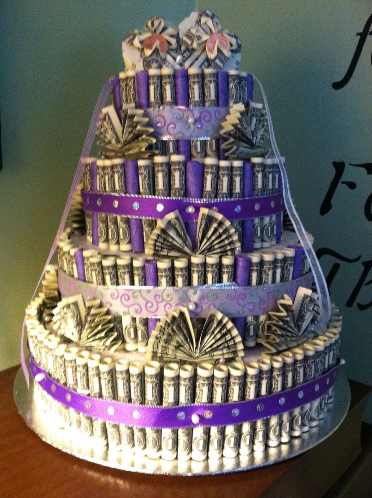 Торт из денежных купюр мастер класс