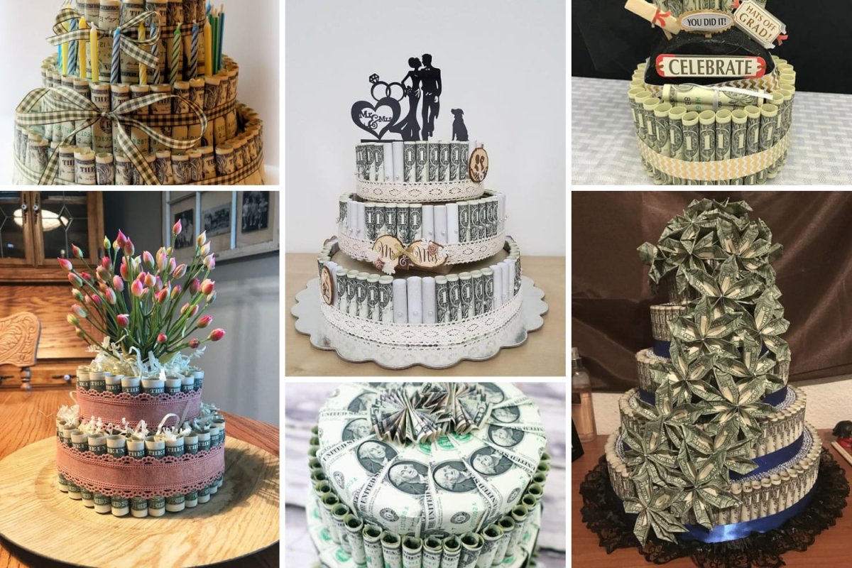 Торт из денег на свадьбу