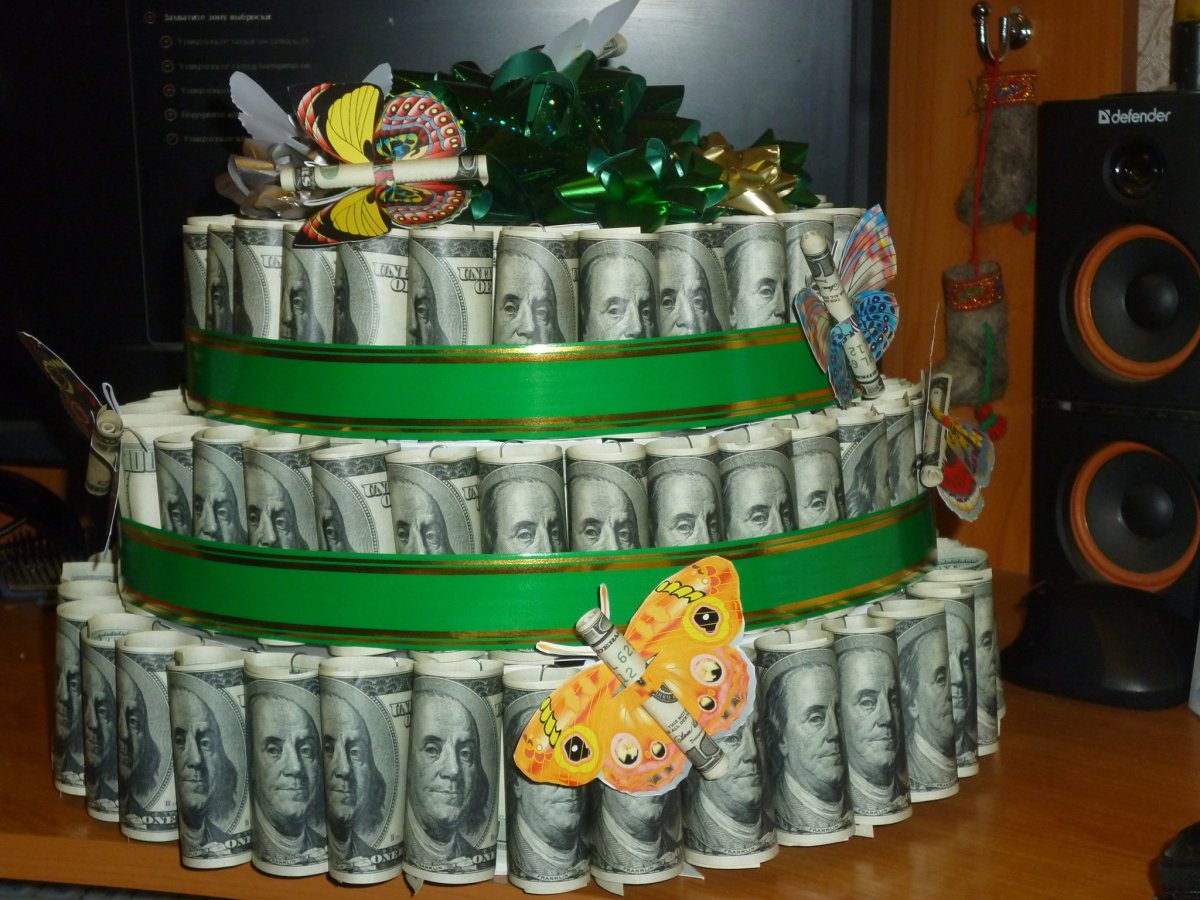 Оригинальный подарок деньгами