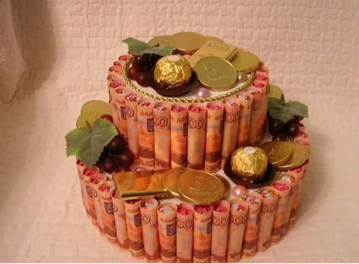 Денежный торт