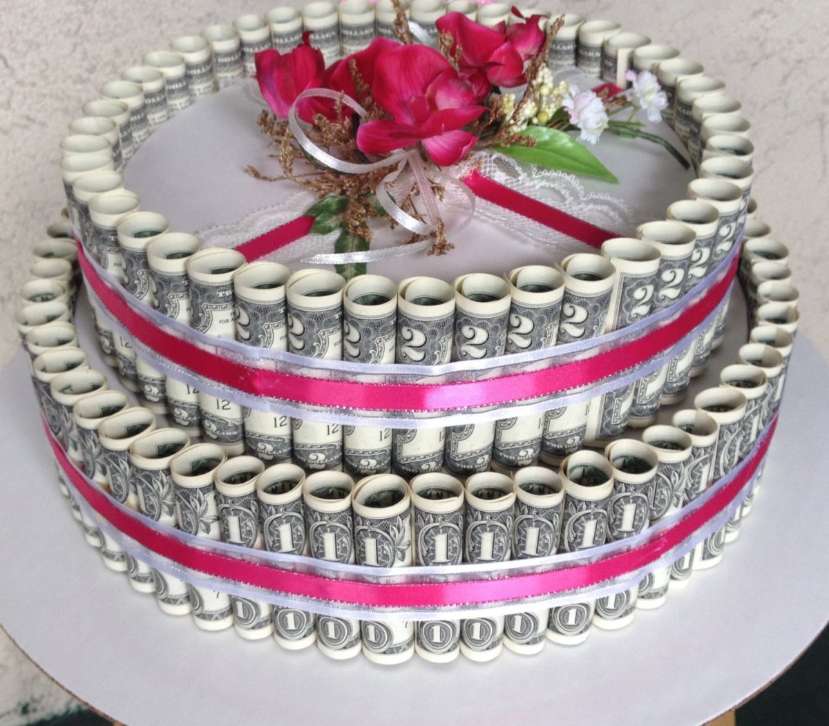 Торт из денежных купюр