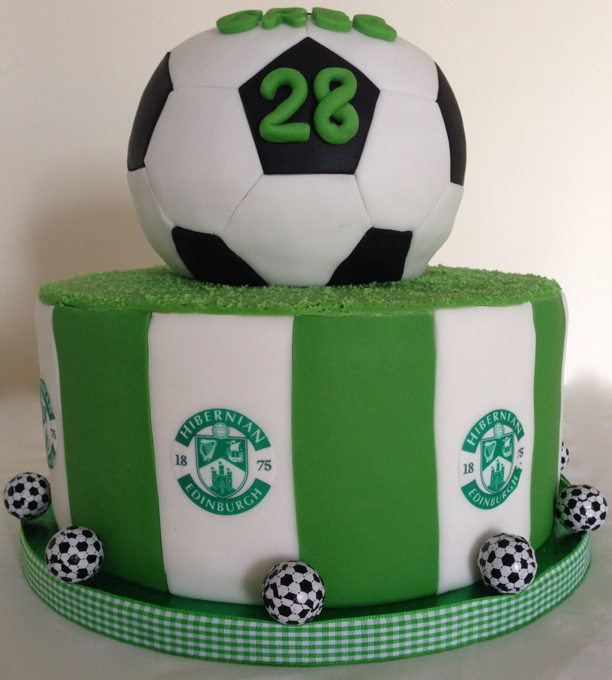 Торт из крема футбол
