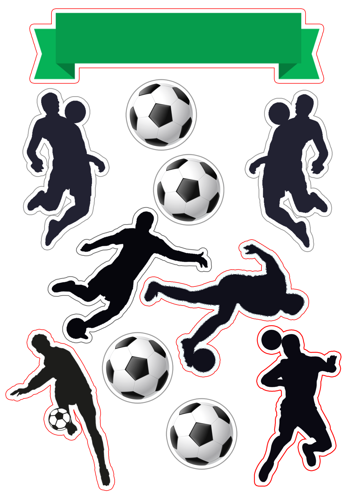 Торт футбольный двухъярусный