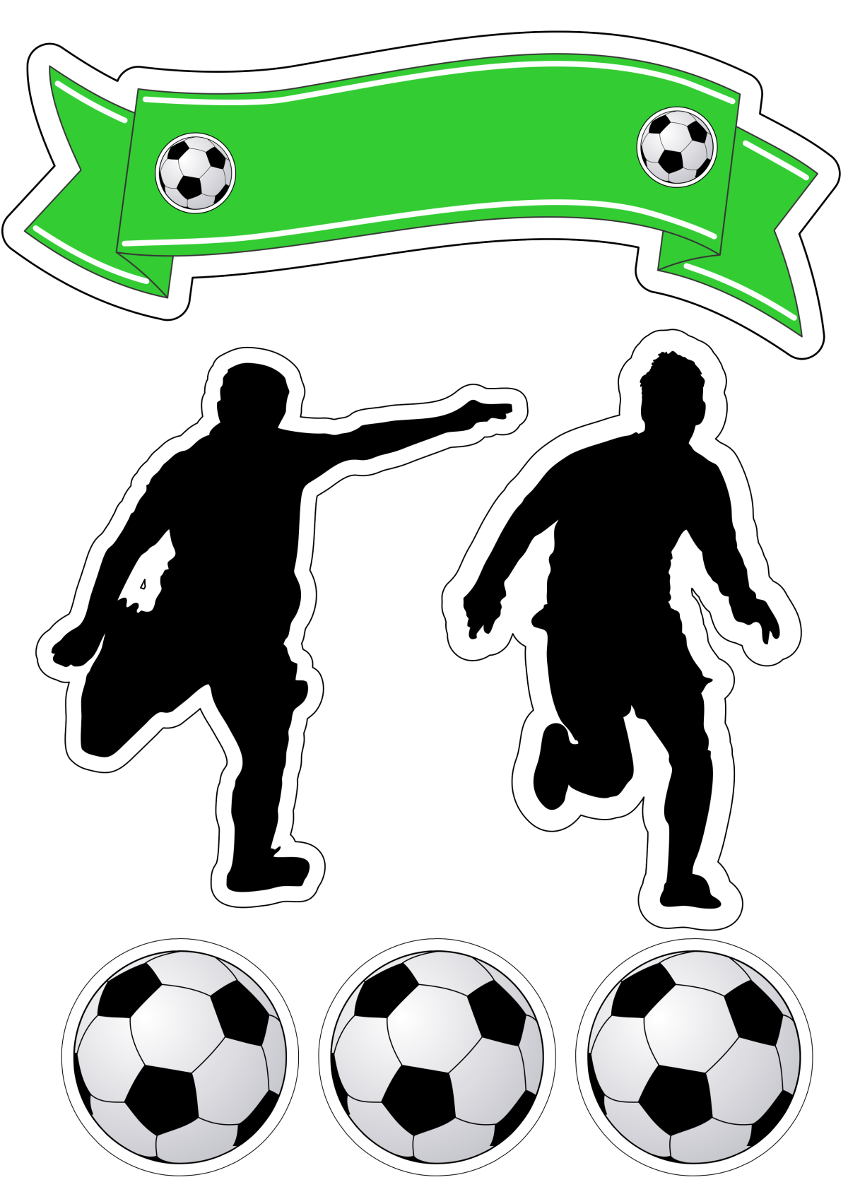 Макет для печати футбол