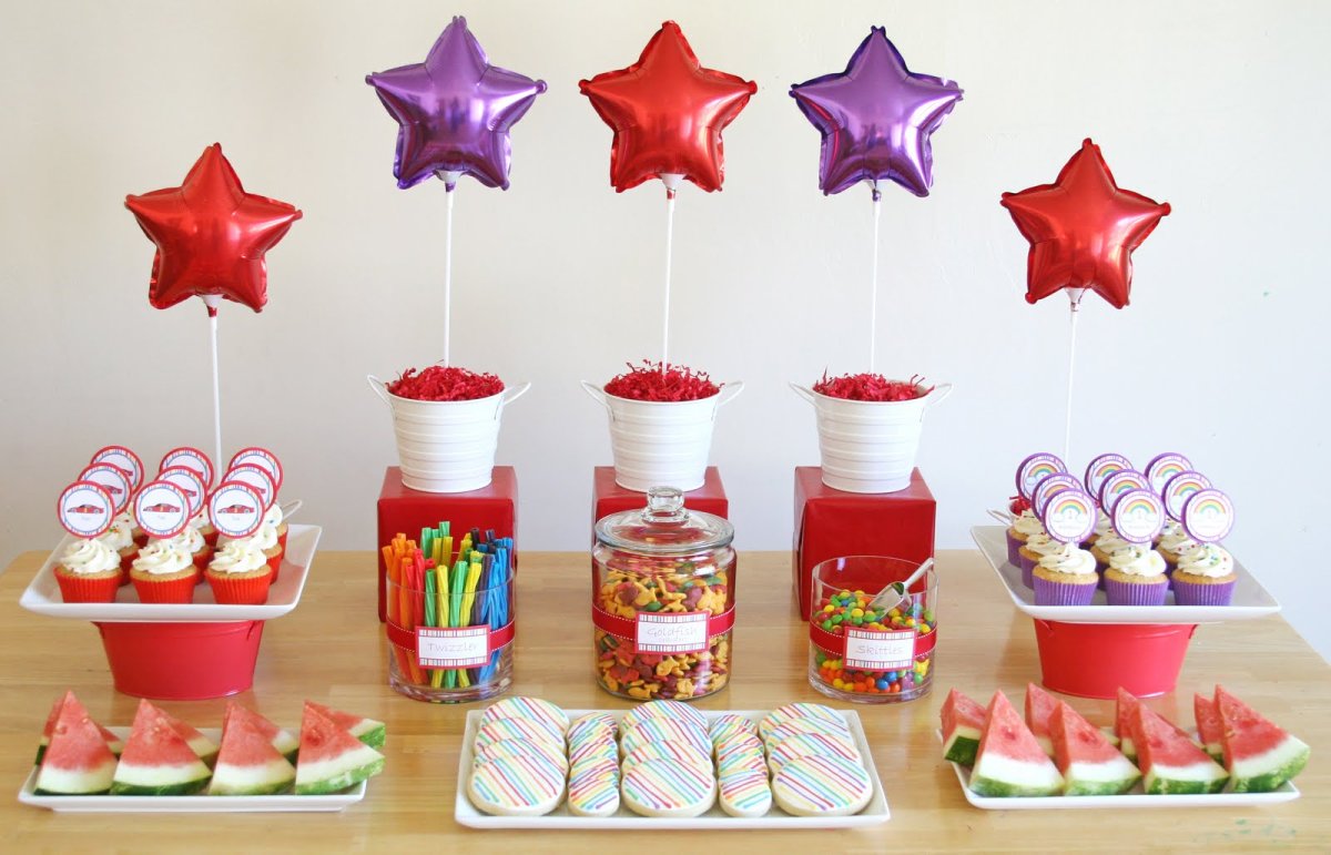 Сладости на день рождения ребенка на стол