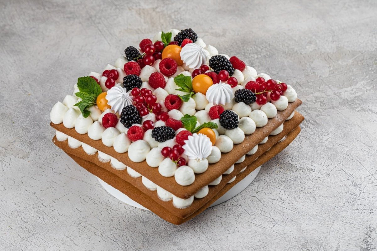 Открытый медовый торт