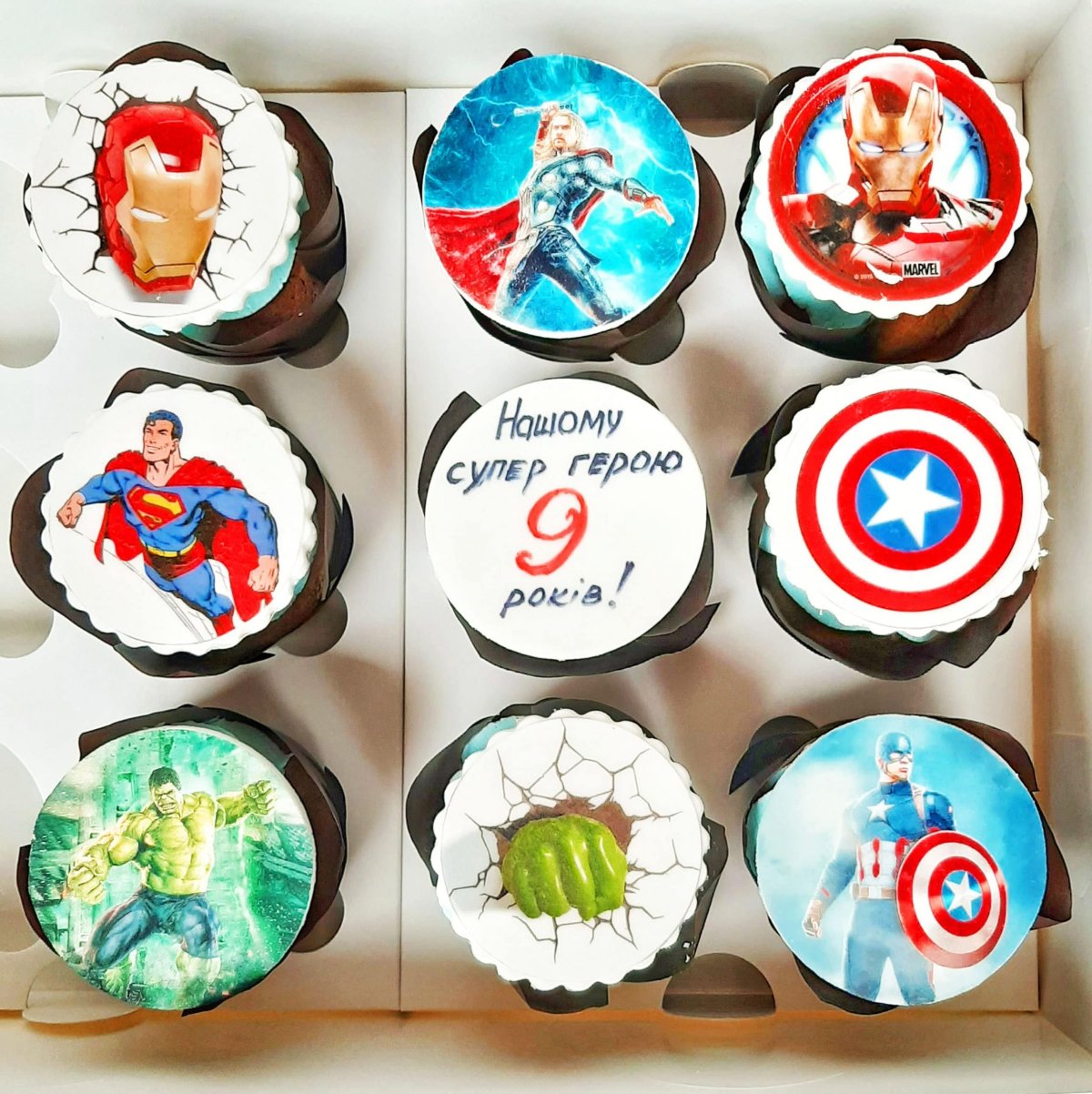 Капкейки Марвел Супергерои