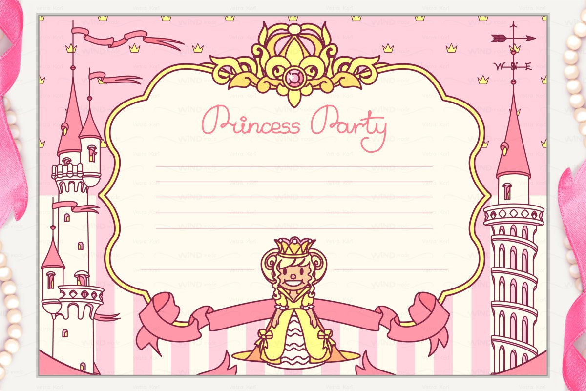 Письмо от принцессы шаблон