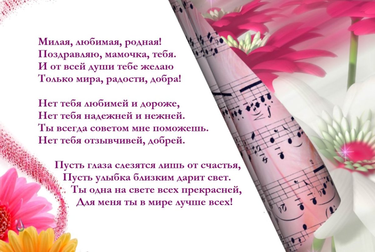 Поздравления с днём рождения маме