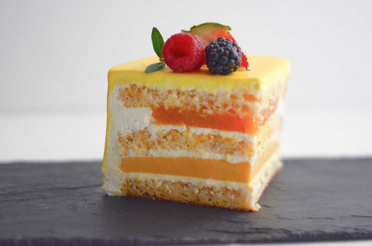 Мандариновый чизкейк декор