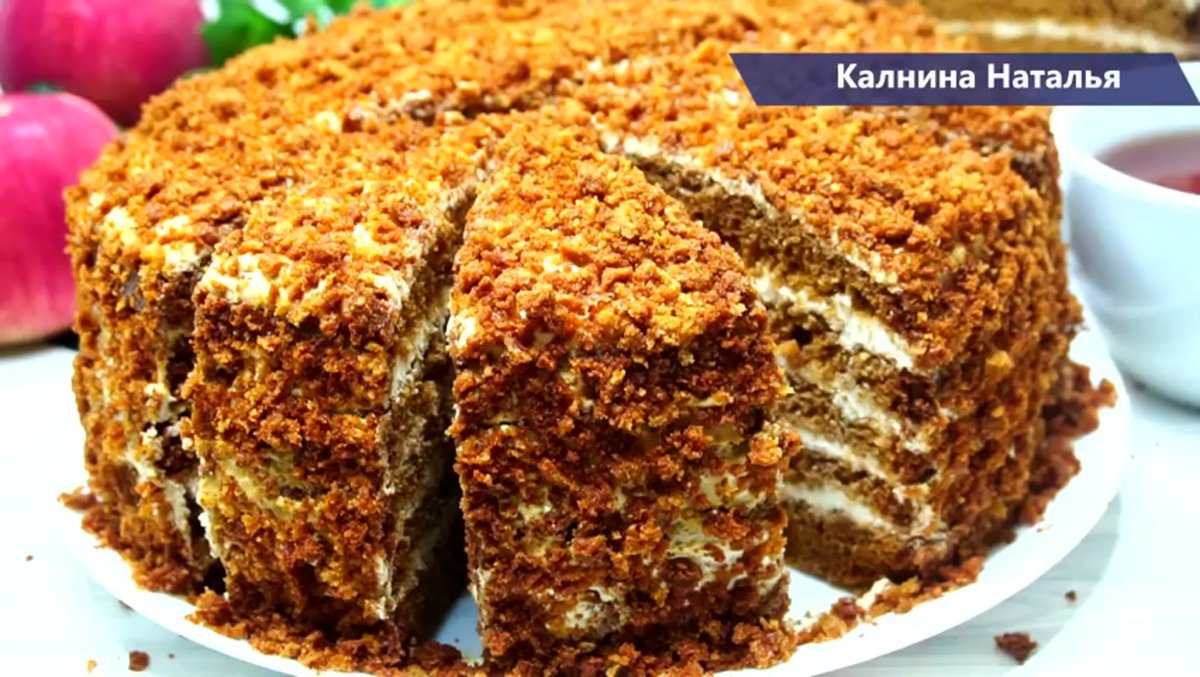 Украшение орехового торта