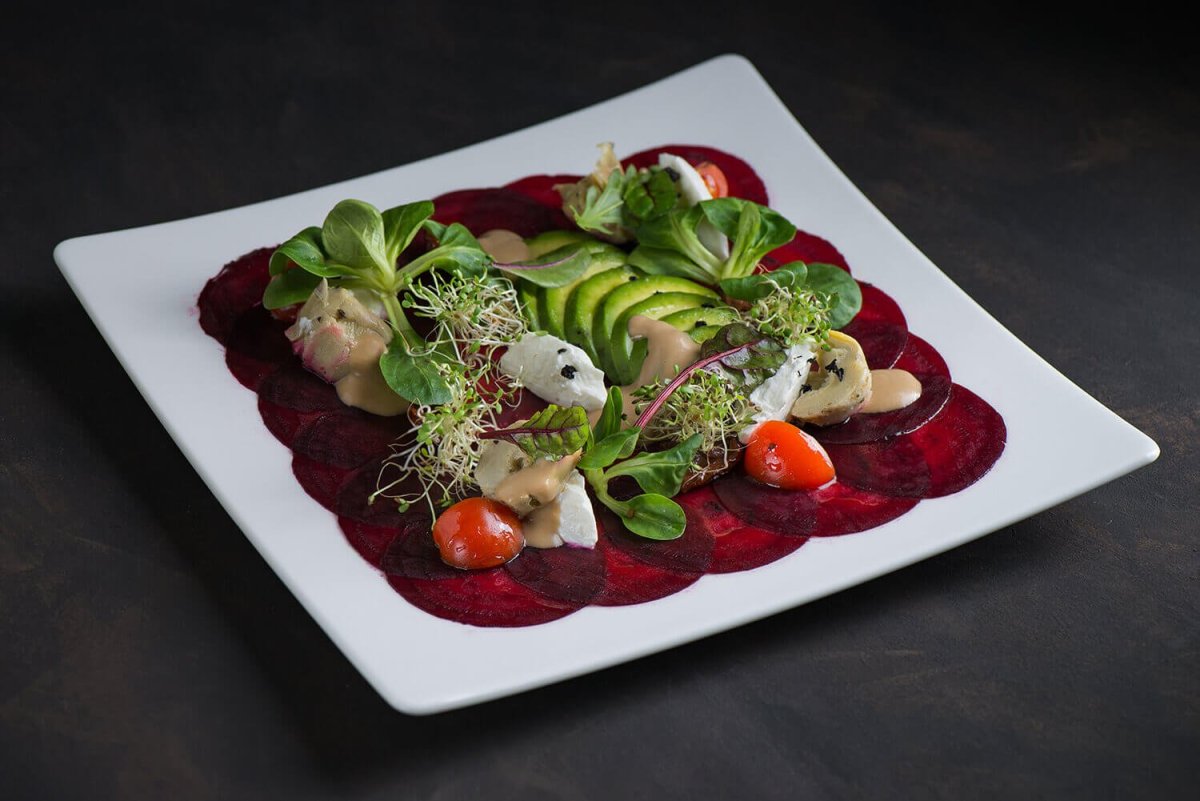 Красивая сервировка овощей