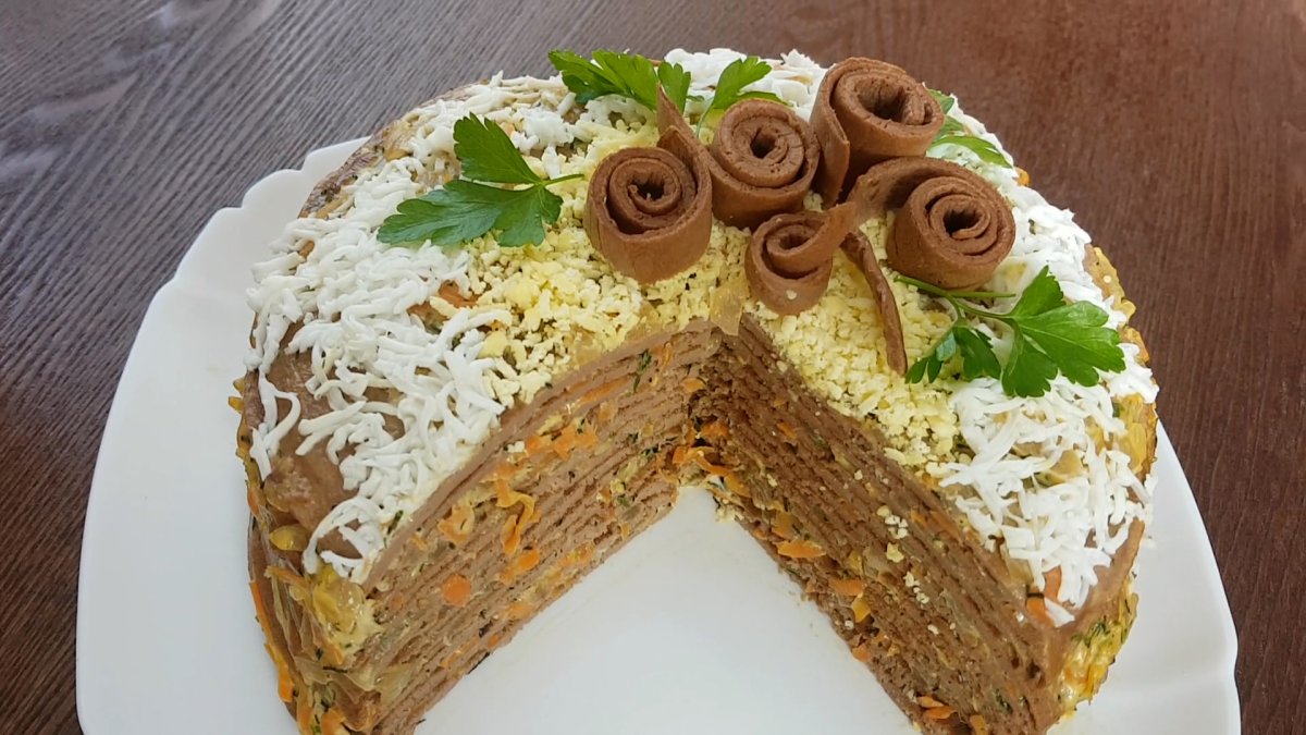 Печеночные рулетики