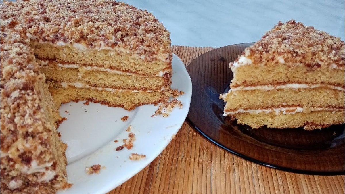 Торт три стакана