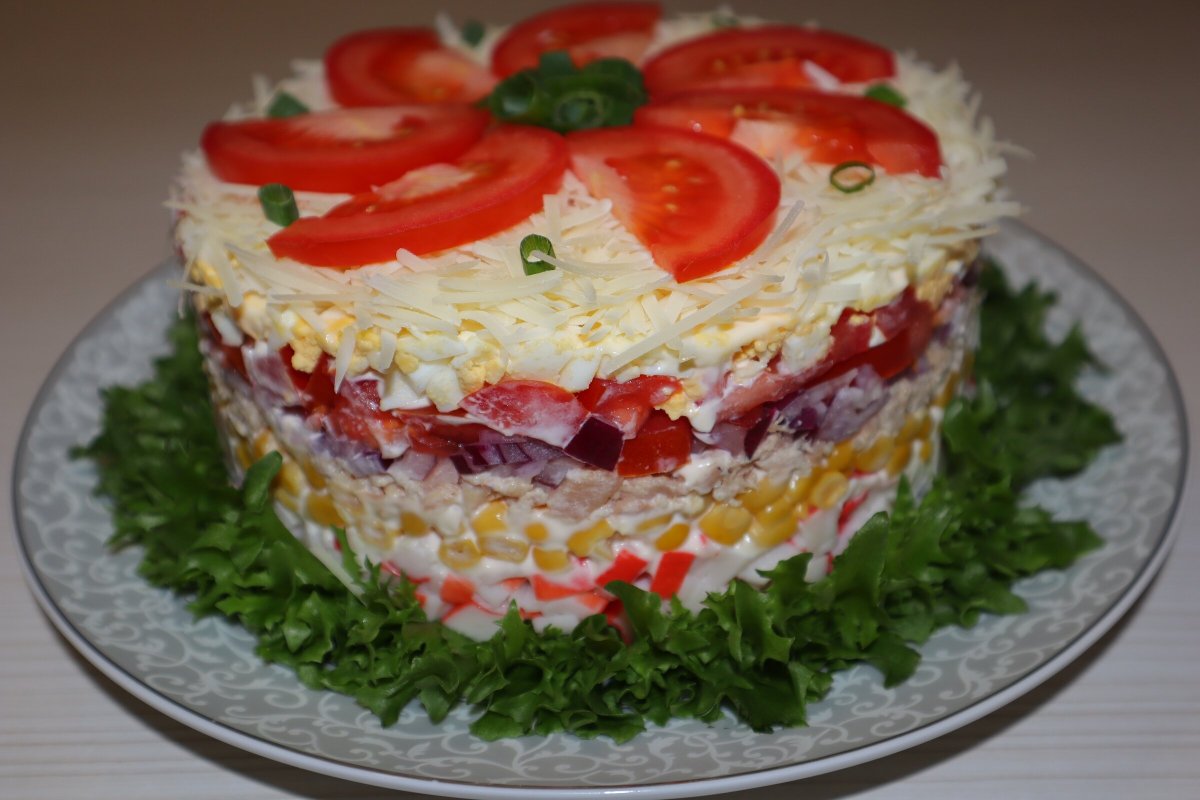 Салат слоями