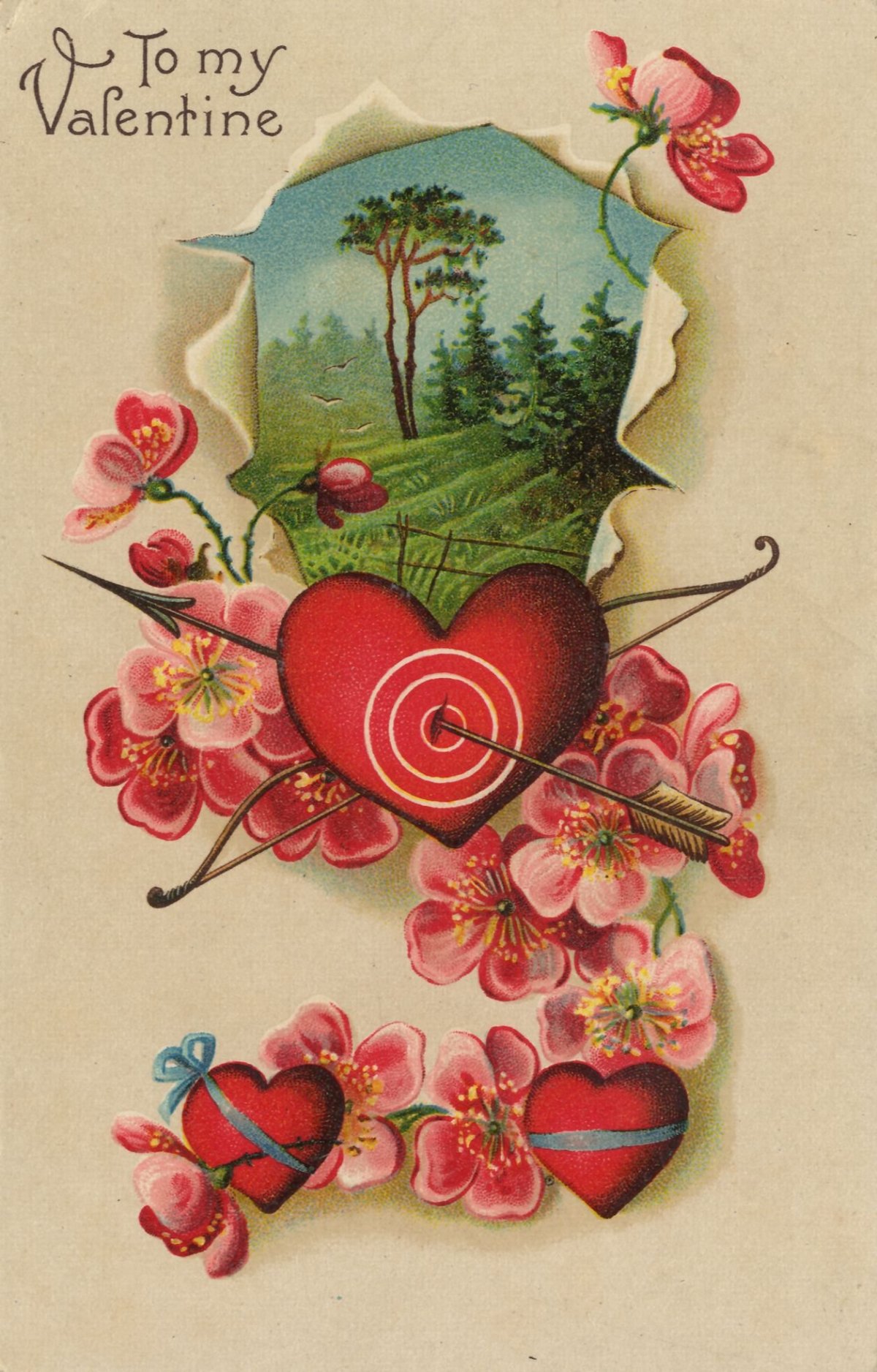 С днем Святого Валентина старинные открытки