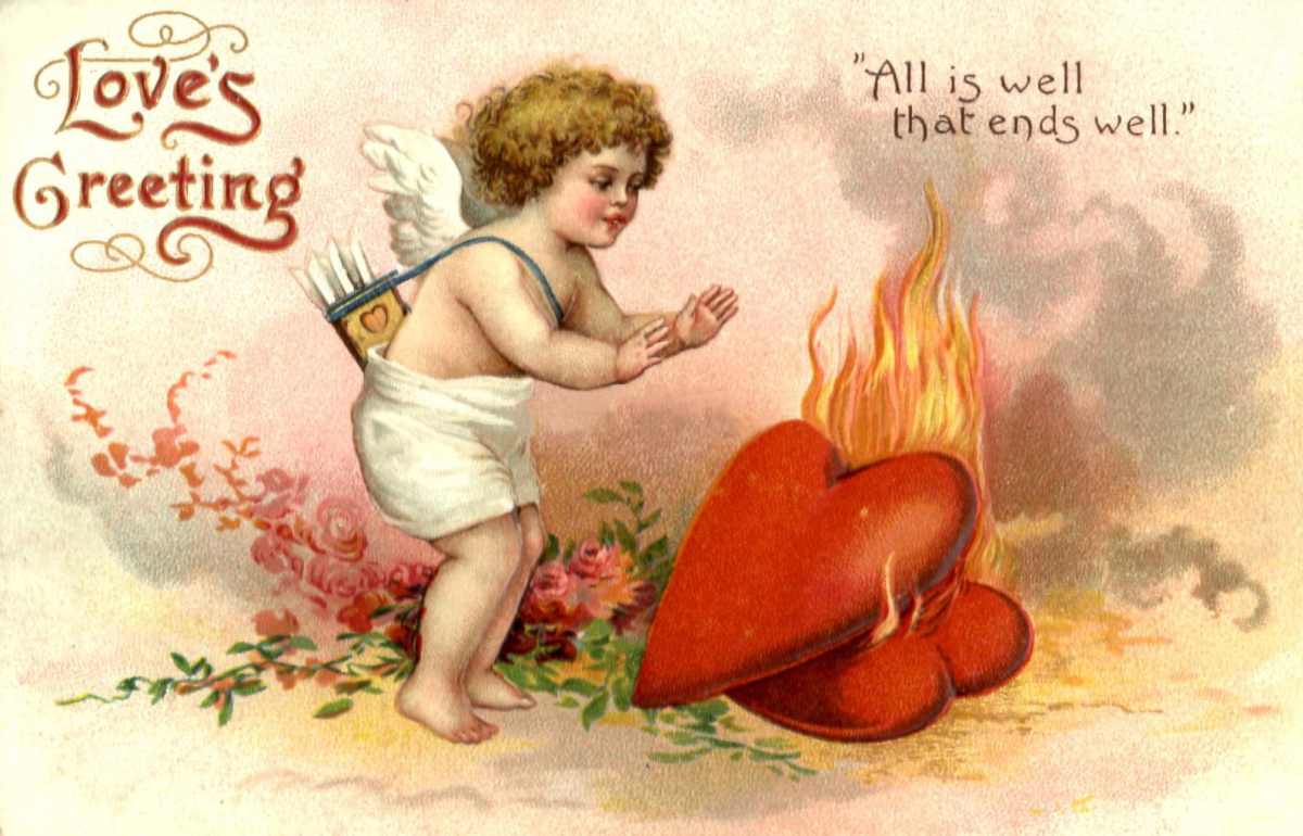 Валентинка на французском